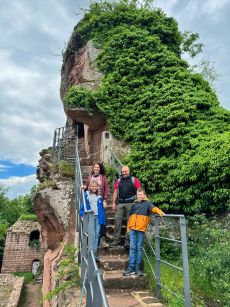 Auf der Burgruine Drachenfels - Foto: Adrian Stilgenbauer Auf der Burgruine Drachenfels - Foto: Adrian Stilgenbauer